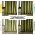 thumbnail image 3 of HPD Half Price Drapes Retro Green Heritage Plush Velvet Room Darkening Curtains for Bedroom & Living Room Curtains (1 Panel), Window Curtains 120 inches long, Rod Pocket Curtains & Drapes, 50W X 120L, 3 of 12