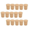 thumbnail image 6 of FUTUREORYY Paper Takeout Containers Khaki Pulp 25 Sets 3.77X3.77X3.65Inch, 6 of 6