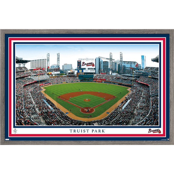 MLB Atlanta Braves - Truist Park 22 Wall Poster, 22.375" x 34" Framed