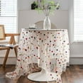 thumbnail image 2 of Colorful Flower Lace Tablecloth Embroidered Lace Table Cover, Classic Dustproof Table Protector for Kitchen Dining Room Party Wedding Banquet Home Decoration, 2 of 7