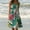 Green#1, variant on Viikei Womens Dresses for Wedding Guest,Summer Dresses for Women Plus Size,Womens Fashion Holiday Summer Casual Printing Sleeveless Party Beach Loose Dress White XXXXL