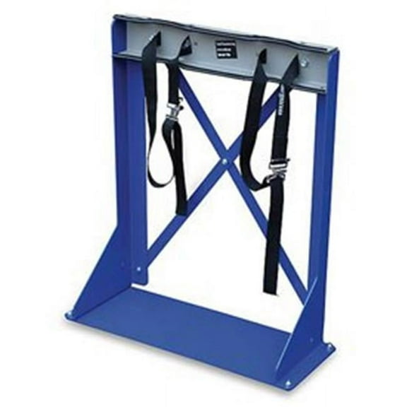 Vestil CB-S-2S 2 Cylinder Capacity with Floor Mount Stationary Cylinder Holder, Blue