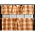 thumbnail image 4 of Poplin Gingham Checkered 2 Piece Window Valance Curtain Set (18 different colors), 4 of 18