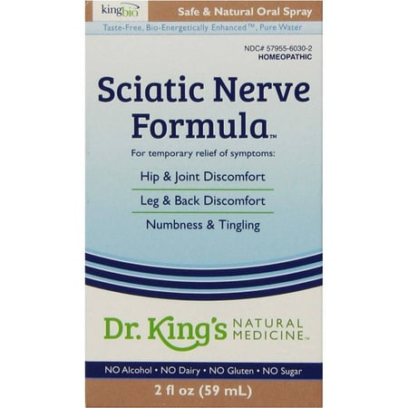 King Bio Sciatic Nerve Formula, 2 OZ (Best Treatment For Inflamed Sciatic Nerve)