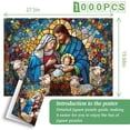 thumbnail image 3 of Clearance! Stained Glass Puzzles For Adults 1000 Pieces And Up Colorful Christmas Puzzle Difficult Puzzles As Home Decor, 3 of 9