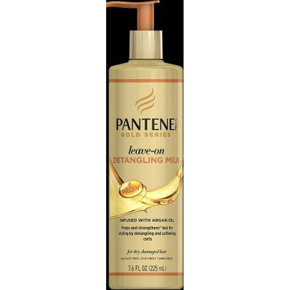 4 Pack Pantene ProV Gold Series LeaveOn Detangling Milk 7.6 oz