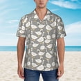 thumbnail image 2 of Fotbe Herd of ducks Pattern Hawaiian Shirt for Men Unisex Summer Beach Casual Short Sleeve Cotton Linen Button Down Shirts,Large, 2 of 7