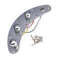thumbnail image 3 of Runquan Prewired Control Plate for Electric Bass 1 Tone 2 Volumes 1 Jack Panel Metal, 3 of 8