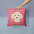 thumbnail image 2 of Carolines Treasures BB5328PW1414 Buff Poodle Fabric Decorative Pillow, 14Hx14W, multicolor, 2 of 4