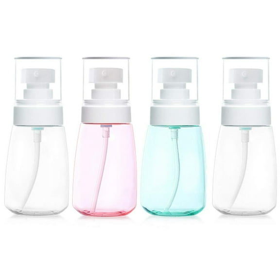 2 oz Travel Size Leakproof Pump Bottles, BPA-Free Refillable Plastic Containers for Lotion, Liquid Soap, Baby Shower, Essential Oil Blends and Other Toiletries