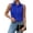 Royal Blue, variant on Zaegoo Button Down Shirt Button Up Tops for Summer Womens Sleeveless Tops Lightweight Casual Slimming Tops