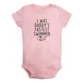 thumbnail image 5 of iDzn Pack of 2, I was Daddy's Fastest Swimmer & I'm Proof That My Daddy Doesn't Shot Blanks Funny Rompers For Babies, Newborn Baby Unisex Bodysuits, Infant Jumpsuits, Toddler One-Piece Oufits, 5 of 5