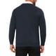 thumbnail image 3 of SUÉTER DE PUNTO CON BOTONES DE MANGA LARGA EN V PARA HOMBRES INSPIRE CHIC CON BOLSILLOS TAMAÑO S AZUL MARINO, 3 of 5