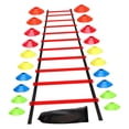 thumbnail image 4 of Almencla Agility Ladder Balance Foot Exercise Coordination Workout Training Equipment Red, 4 of 8