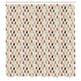 thumbnail image 3 of Ambesonne Swimming Shower Curtain, Retro Design Swimsuits, 69"Wx75"L, Pale Eggshell Multicolor, 3 of 5