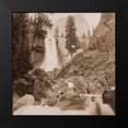 thumbnail image 2 of Watkins, Carleton 12x12 Black Modern Framed Museum Art Print Titled - Piwayac - Vernal Fall - 300 ft. Yosemite, California, 1861, 2 of 5