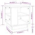 thumbnail image 5 of Mesa de centro vidaXL negra de madera multilaminada 40x40x43 cm, 5 of 5