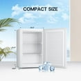 thumbnail image 3 of Upstreman 3.0 Cu.ft Upright Freezer, Single Door Compact Mini Freezer Stand Up Freezer with Reversible Door, UP30 White, 3 of 10
