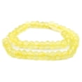 thumbnail image 3 of The Bead Chest Pastel Yellow Faceted Recycled Java Sea Glass Beads 13mm Indonesia Large Hole 22 Inch Strand, 3 of 4