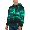 thumbnail image 3 of Sikiie Northern Lights Men's Hoodie, Essentials Hoodie, Sweatshirt, Pullover Hooded Sweatshirt for Men-Medium, 3 of 7