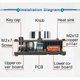 thumbnail image 4 of 2X ZK1002M Bluetooth 5.0 AUX USB Entrada de Audio Y Salida Amplificador Módulo Amplificador de Audio 100Wx2, 4 of 5