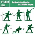 thumbnail image 2 of Set Toy Soldiers HAPTIME Classic Green Army Men 50 piezas para niños, 2 of 7