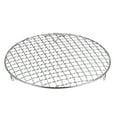 thumbnail image 1 of Unique Bargains Round Cooking Rack, 9-inch Stainless Steel Cross Wire Barbecue Grill Net Racks with Legs, 1 of 5