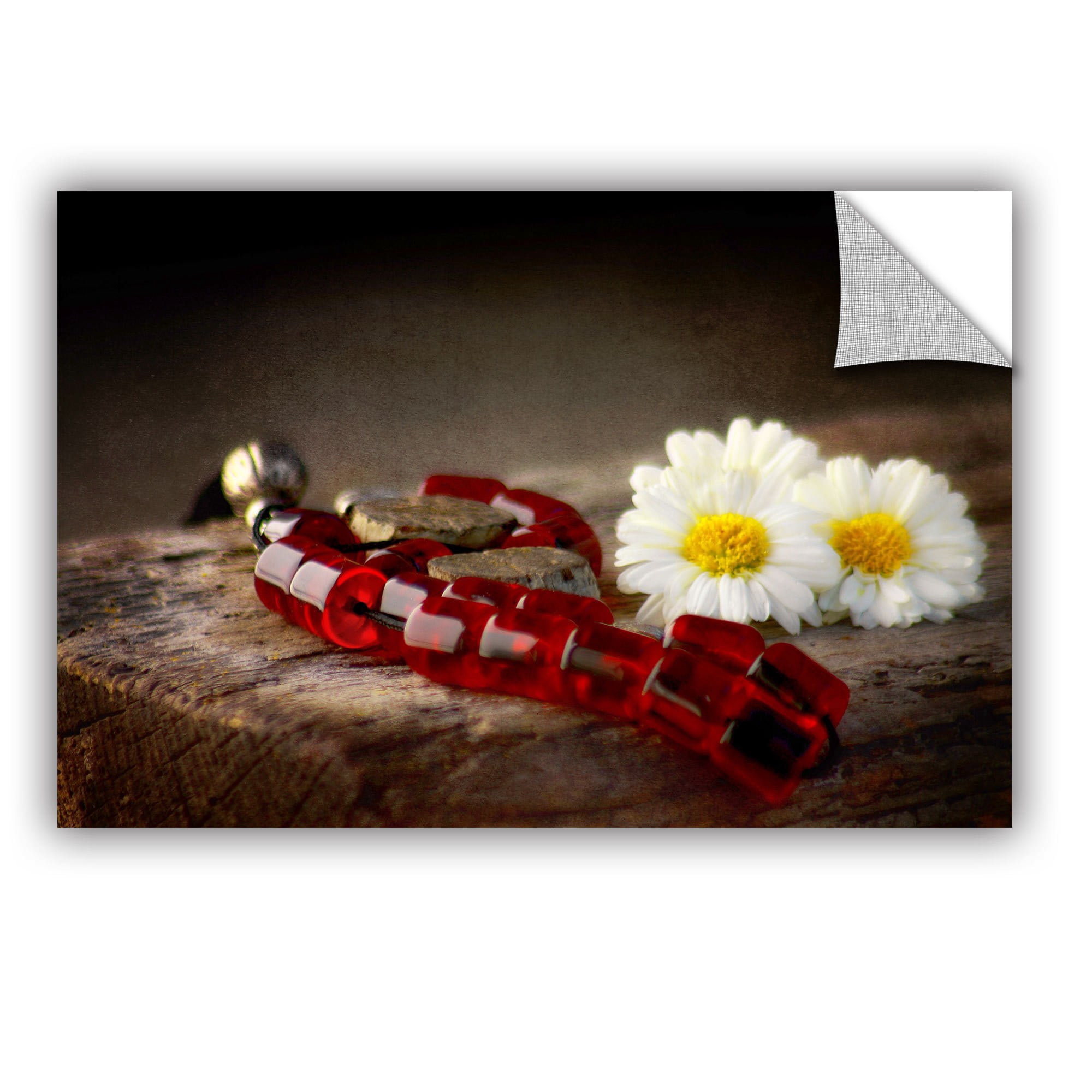 ArtWall Dragos Dumitrascu "New Red Marbles" ArtAppealz Removable Wall Art