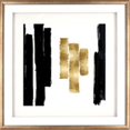 thumbnail image 1 of Lorell LLR04476 Blocks Design Framed Abstract Artwork, Black & Gold, 1 of 1