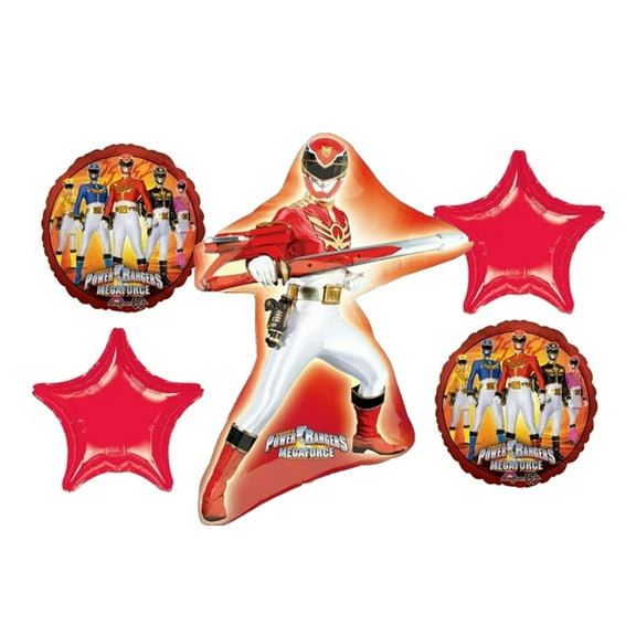 Anagram Power Rangers Megaforce Balloon Bouquet, Multicolored