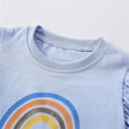 thumbnail image 4 of Gyexs Girls Blue Tank Top Set Size 5T-6T Cute Cartoon Printed Sleeveless Tops Shorts 2 Piece Summer Outfits(Rainbow, X13-Light Blue, 5-6 Years), 4 of 6