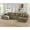 Brown + Foam + 5 Seat, variant on U-Shaped Modular Sectional Sofa, 5-Seat Corduroy Compressed Couch, No Assembly Deep Seat Sofa with Flexible Configuration, Modern Minimalist Sleeper Sofa for Living Room, Apartment, Bedroom, Grey