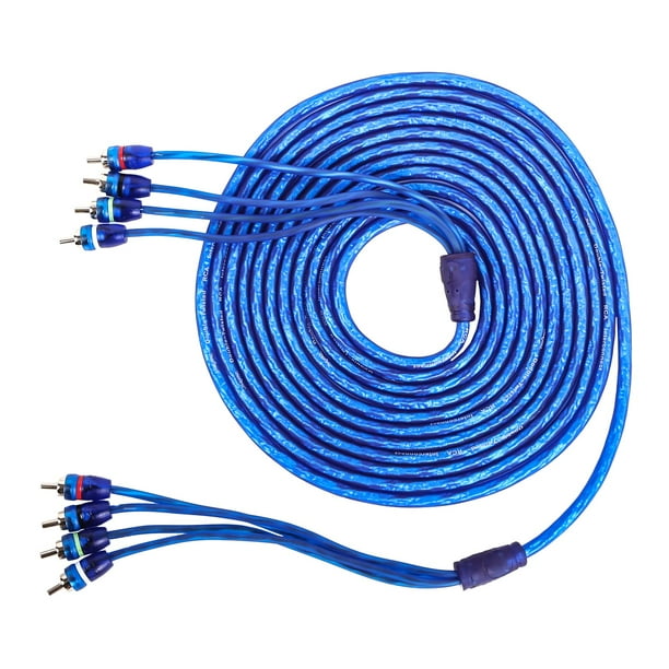 Cable de interconexión RCA Skar Audio SKAR4CH-RCA17 de 17 pies y 4 canales