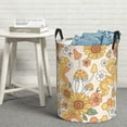 thumbnail image 5 of Picia Groovy Hippie Flower Mushrooms Large Laundry Basket, Waterproof, Freestanding Laundry Hamper, Collapsible Tall Clothes Hamper with Extended Handles-, 5 of 8