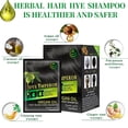 thumbnail image 4 of 10pcs Herbal Hair Color Shampoo For Instant Dyeing - 100% Gray Hair Coverage - Ammonia Free | Black Hair Color Shampoo | Unisex | Fast Lasting, 4 of 5