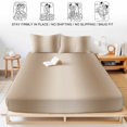 thumbnail image 5 of Full Size Fitted Sheet Set - Khaki Ombre 3 Piece Bedding Sets 16" Deep Pocket Fitted Sheet with 2 Pillowcases Farmhouse Beige Gradient Modern Art Brushed Microfiber Hotel Luxury Bed Sheets, 5 of 9