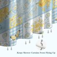 thumbnail image 6 of Pioneer Flower Floral Print Pattern Shower Curtain 84”x72", Bathroom Decorative Shower Curtain Set with 12 Hooks, Waterproof Washable, 6 of 6