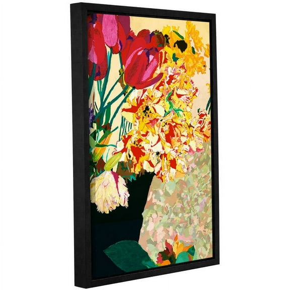 ArtWall Allan Friedlander "Les Fleurs" Gallery-wrapped Floater-framed Canvas