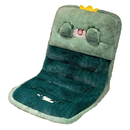 

LICHENGTAI Plush Seat Cushion Integrated Chair Backrest Sitting Pillow Cartoon Animal Design 85cm x 45cm Type 4