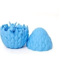 thumbnail image 2 of 3D Printed Dragon Egg - Gold - Surprise Egg with 12" Flexible Crystal Dragon Inside, Mythical 3D Printed Gift Toy, Desk Executive Pet, Figurine Decor, 2 of 10