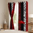 thumbnail image 3 of Manfei Girls High Heels Blackout Curtains Set of 2 (52x84 Each), Leopard Zebra Print Window Curtains, Pink Black White Curtains and Drapes, Luxury Room Decor, 3 of 6