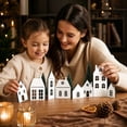 thumbnail image 5 of Minimalist Christmas House Village Set Farmhouse Shelf Decor for Mantel Tiered Tray Table Home Party Display, 5 of 5