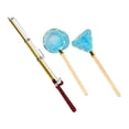 thumbnail image 1 of Milaget Ensemble de Canne à Poisson Miniature pour Maison de Poupée, Filet de Pêche Mini pour Maison de Poupée, Jardin, Étang, Filet Bleu, 1 of 9