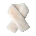 thumbnail image 3 of Migroa Plush Scarf for Women Winter, Extra Long Soft Faux Fur Wrap, Elegant Evening Neck Warm Accessory Beige Universal Fit, 3 of 3
