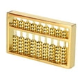 thumbnail image 4 of Mini Brass Abacus 9 Gears Chinese Math Calculating Tool 1.5in, Chinese Calculator Counting Tool, Mini Brass Abacus Decoration, for Kids Adult Collection, 4 of 8