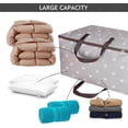 thumbnail image 4 of 100L Large Underbed Clothes Storage Bag with Zip, Moisture proof (Grey), 4 of 4