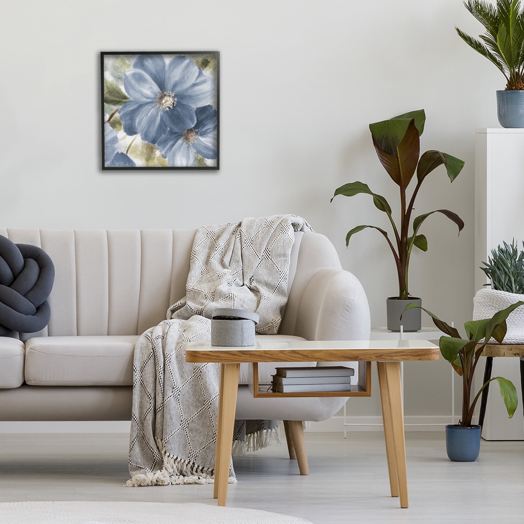 Stupell Industries Walk in Blue Beauty Black Framed Giclee Art, design by Lanie Loreth
