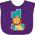 thumbnail image 3 of Inktastic First Birthday Boy Lion 1 Year Old Boys or Girls Baby Bib, 3 of 4
