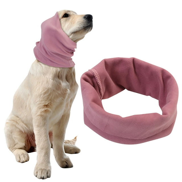 Bangcool Pet Ear Cover Calming Elastic Soft Protective Dog Neck Ear Warmer Pet Head Wrap