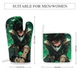 thumbnail image 2 of My Hero Academia 4 Pcs Oven Mitts And Pot Holders Kitchen Oven Glove with Potholders Non-Slip Cooking Gloves for Cooking Baking Grilling, 2 of 7